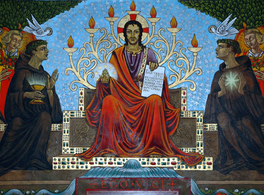 Christ on throne - Meinrad Chapter Room 1